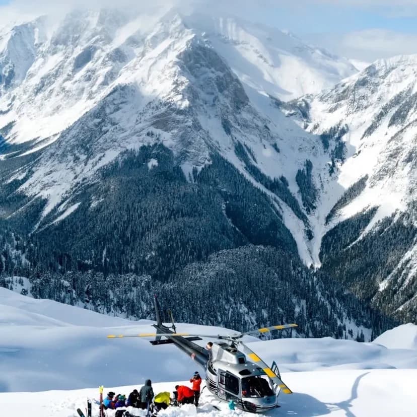 Heliski en Langgletscher