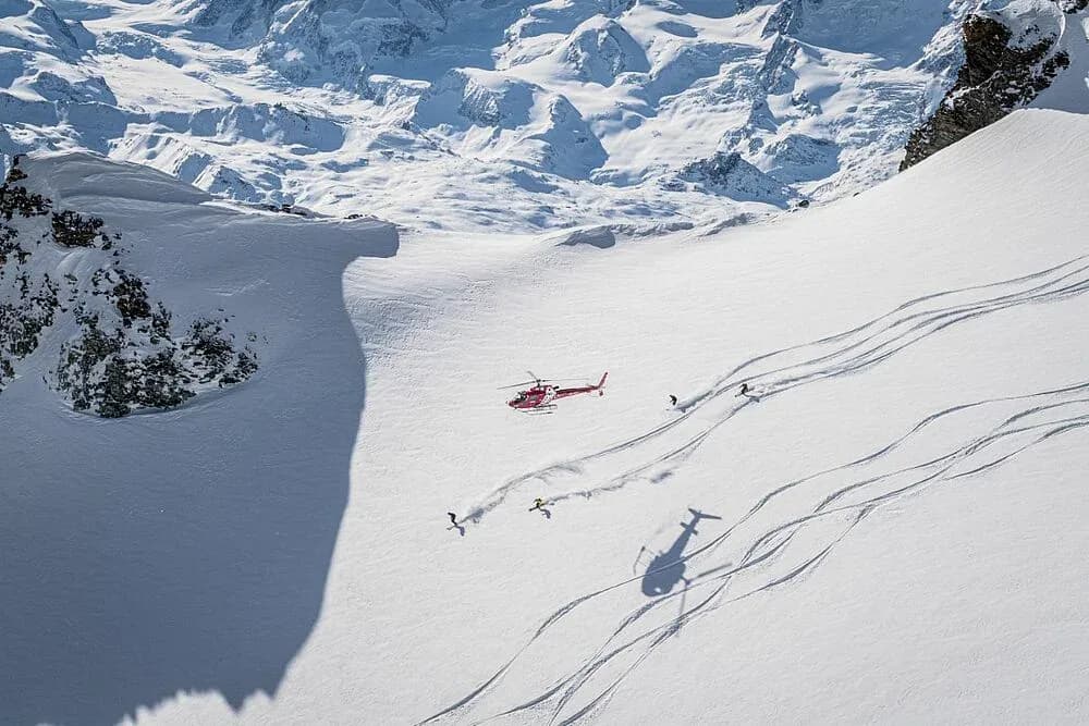 Heliski en Testa Grigia